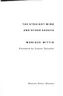 The Straight Mind and Other Essays by Monique Wittig